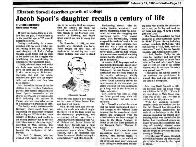 Elizabeth Spori Stowell