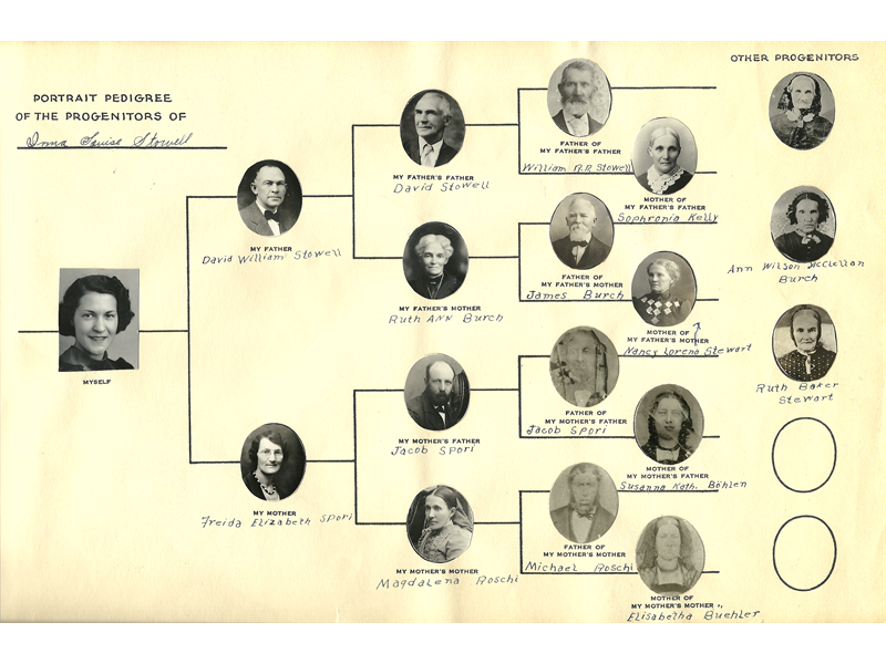 Irma Louise Stowell pedigree